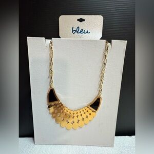 NYC Gold and Black Geometric Necklace
